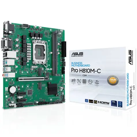 ASUS PRO H810M-C-CSM / H810 / LGA 1851 / 2x DDR5 / PCIex16 / GLAN / mATX