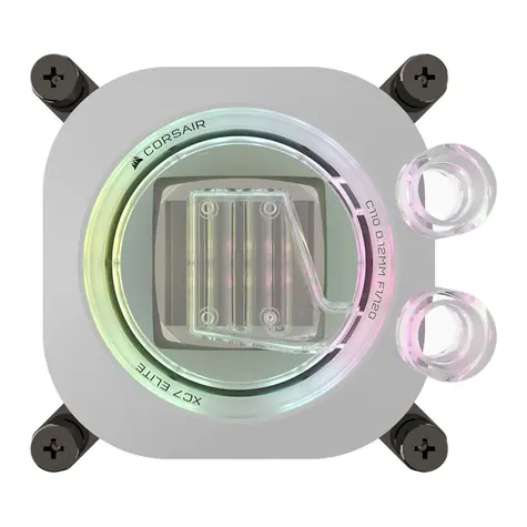 Corsair CPU Block XC7 ELITE RGB bílá / pro AM4 & AM5 & LGA 1700