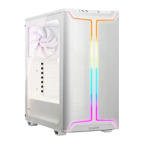 be quiet! Pure Base 501 DX bílá / ATX / 2x USB-A / 1x USB-C / 3x 140mm / bez zdroje / průhledná bočnice 