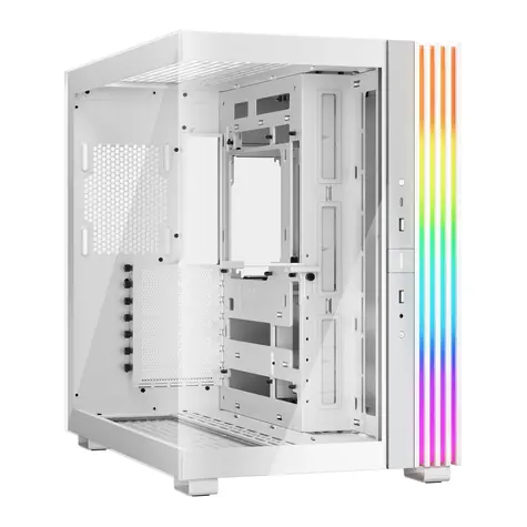 be quiet! Light Base 600 DX ARGB bílá / ATX / 2x USB-A / 1x USB-C / bez zdroje / průhledná bočnice