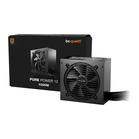 be quiet! Pure Power 12 1000W / 1000W / 80+ GOLD / Aktivní PFC / 120 mm / nemodulární