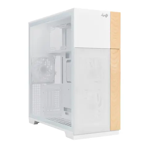 InWin F5 bílá / E-ATX / 2x USB-A 3.2 / 1x USB-C 3.2 / 3x 120mm / bez zdroje / průhledná bočnice 