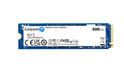 Kingston NV3 SSD 500GB / M.2 2230 / PCIe 4.0 NVMe / R:5000MBps / W:3000MBps