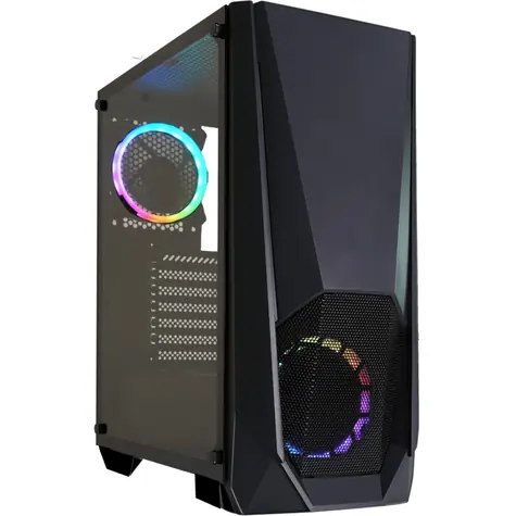 Xilence Xilent Blast černá / ATX / 1x USB-A 2.0 / 2x USB-A 3.0 / 2x 120mm ARGB / bez zdroje / průhledná bočnice