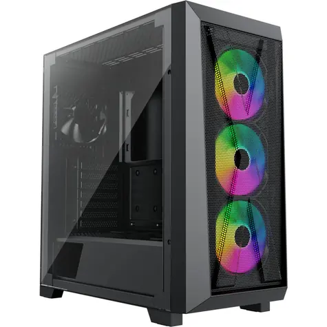 Xilence XILENT X X912.ARGB černá / ATX / 2x USB-A 3.0 / 1x USB-C 3.2 / 3x 120mm ARGB / bez zdroje / průhledná bočnice