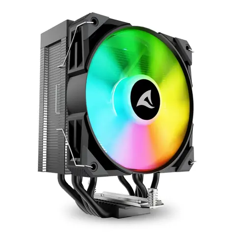 Sharkoon A50 RGB černá / 1x 120mm / 230W TDP / 1800 RPM @ 30 dB / RGB / AMD + Intel
