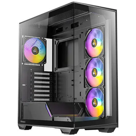 Antec Gamer C3 ARGB černá / ATX / 1x USB-A 3.0 / 1x USB-C 3.2 Gen 2 / 4x 120mm ARGB / bez zdroje / průhledná bočnice