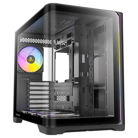 Antec C5 Curve ARGB černá / ATX / 2x USB-A 3.0 / 1x USB-C 3.2 Gen 2 / 4x 120mm ARGB / bez zdroje / průhledná bočnice 