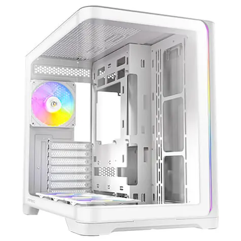Antec C5 Curve ARGB bílá / ATX / 2x USB-A 3.0 / 1x USB-C 3.2 Gen 2 / 4x 120mm ARGB / bez zdroje / průhledná bočnice 