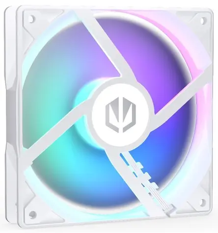 Endorfy Stratus 120 PWM ARGB bílá / 120mm / 1400 RPM / FBD / PWM / ARGB / 4-pin 