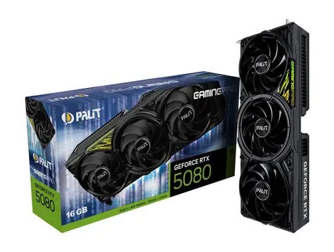 Palit RTX 5080 GamingPro V1 / 2617MHz / 16GB GDDR7 / 256-bit / 1x HDMI + 3x DP / 750W (16)
