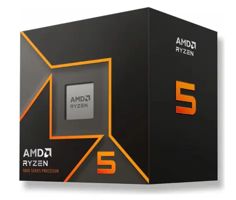 AMD Ryzen 5 9600 @ 3.8 / Turbo 5.2GHz / 6C12T / L1 0.48MB L2 6MB L3 32MB / AM5 / ZEN 5 / 65W