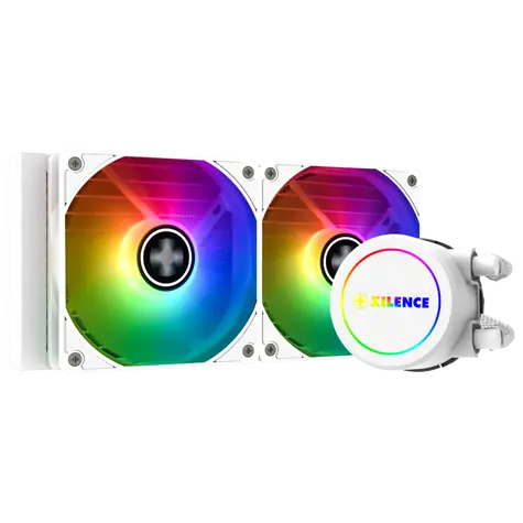 Xilence LiQuRizer LQ240.W.ARGB bílá / 2x 120mm / TDP 300W / 30.2 dB @ 1500 RPM / AMD + intel