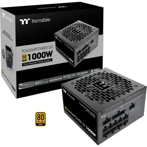 Thermaltake Toughpower GT 1000W černá / ATX 3.1 / aktivní PFC / 80 PLUS Gold / modulární
