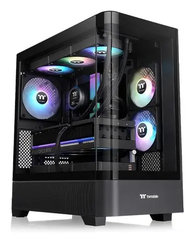 Thermaltake View 290 TG ARGB černá / ATX / 2x USB-A 3.2 / 1x USB-C / 3x120mm / bez zdroje / průhledná bočnice 