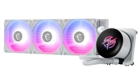 MSI MPG CoreLiquid P13 360 bílá / 3x 120mm ARGB / 20 dB @ 2050 RPM / 64.9 CFM / AMD