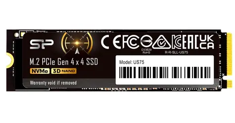 Silicon Power US75 4TB / M.2 NVMe 2280 / PCIe Gen4 / čtení: 7000MBps / zápis: 6500MBps