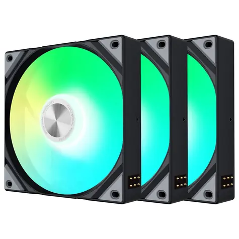 TRYX ROTA SL ARGB Reverse černá / Ventilátor / 120 mm / Fluid Dynamic Bearing / 1850 RPM @ 32 dB / 3ks