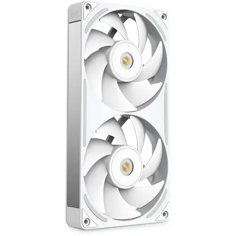 NZXT F240X RGB bílá / Ventilátor / 2x 120mm / Fluid Dynamic Bearing / 41 dB @ 2300 RPM / 75.5 CFM