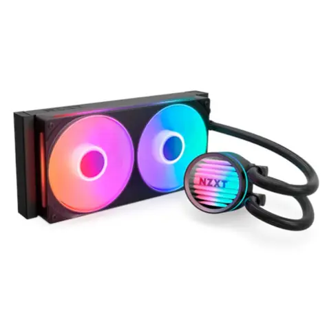 NZXT Kraken 240 RGB černá / 2x 120mm / Fluid Dynamic Bearing / 31.9 dB @ 2400 RPM / 75.05 CFM / ARGB / AMD + Intel