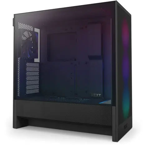 NZXT H5 Flow RGB černá / E-ATX / 1x USB-A 3.2 / 1x USB-C 3.2 / 3x 120mm ARGB / 1x 120mm / bez zdroje