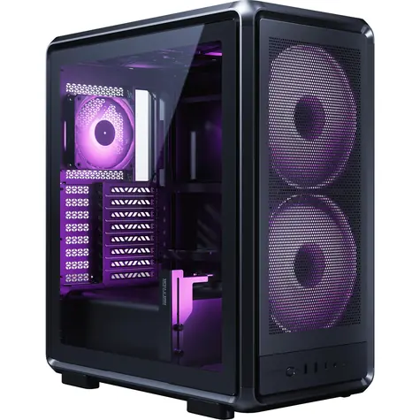 Cooler Master Masterframe 500 Mesh ARGB černá / SSI-CEB / 2x USB-A 3.2 / 1x USB-C 3.2 / 2x 200mm / 1x 120mm / bez zdroje