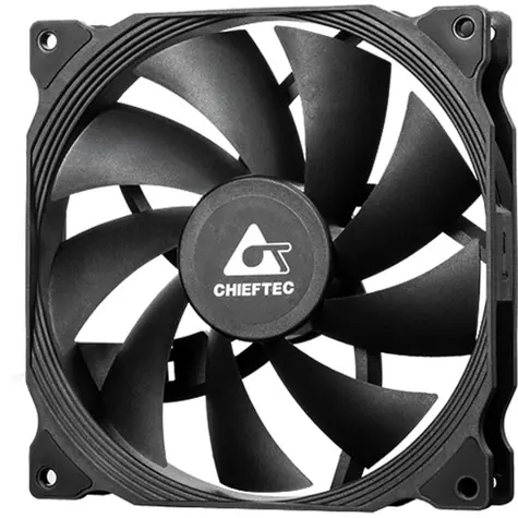 CHIEFTEC ZF-1425PWM černá / Ventilátor / 140mm / Hydraulic Bearing / 20.1 dB @ 1200 RPM / 56.4 CFM / 4-Pin PWM