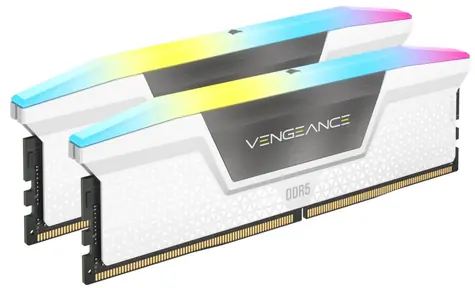 Corsair Vengeance RGB 64GB (2x32GB) 5600MHz bílá / DDR5 / PC5-44800 / CL40-40-40-77 / 1.25V