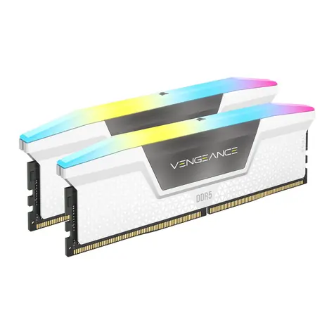 Corsair Vengeance RGB 32GB (2x16GB) 6400MHz bílá / DDR5 / PC5-51200 / CL36-48-48-104 / 1.35V