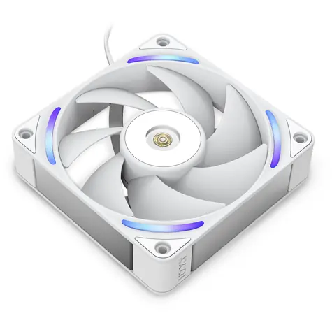 NZXT F120X bílá / 120mm / Fluid Dynamic Bearing / 41 dB @ 2300 RPM / 104 CFM / 4-pin PWM + 4-pin RGB