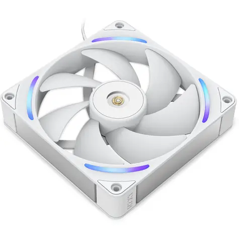 NZXT F140X bílá / 140mm / Fluid Dynamic Bearing / 41 dB @ 2400 RPM / 81 CFM / 4-pin PWM + 4-pin RGB