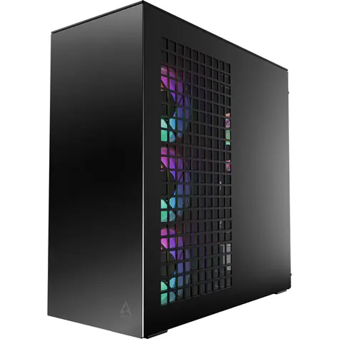 ARCTIC Xtender Premium zrcadlová černá / PC skříň / Bez zdroje / tvrzené sklo