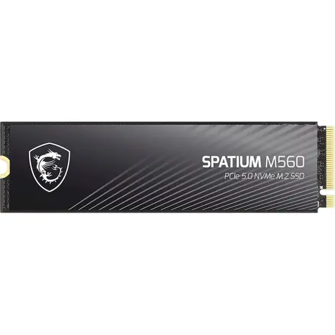 MSI SPATIUM M560 1 TB / M.2 2280 / PCIe Gen5 / 3D TLC / R: 10200MBps / W: 8400MBps / MTBF: 1.5mh
