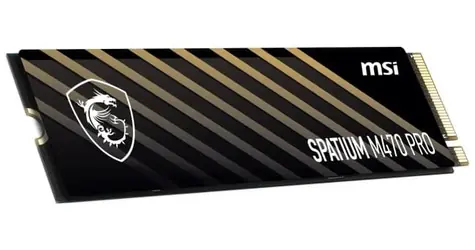 MSI Spatium M470 Pro 1TB / M.2 2280 / PCIe Gen4 / 3D NAND flash / R: 6000MBps / W: 4500MBps / MTBF: 1.5mh 