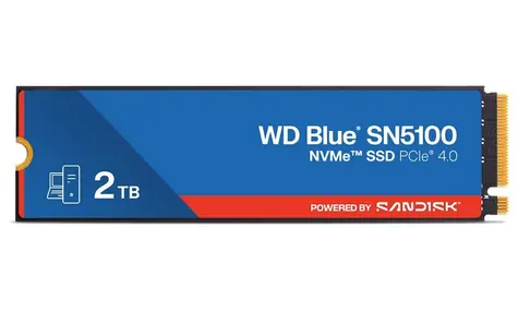 WD Blue SN5100 2TB / NVMe PCIe 4.0 x4 / TLC / čtení:7100MBs / zápis:6700MBs / 5y