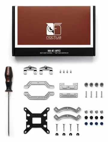 Noctua NM-M1-MP83 mounting kit stříbrná / Montážní sada pro Noctua s roztečí 83 mm