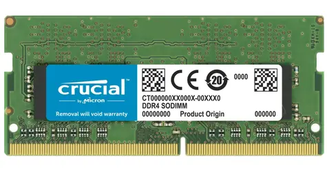 Crucial 16GB (1x16GB) 3200 MHz / DDR4 / SO-DIMM / CL22 / Non-ECC / 1.2V