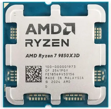 AMD Ryzen 7 9850X3D @ 4.7 GHz - TRAY / Turbo 5.6GHZ / 8C16T / L2 8MB L3 96MB / AM5 / Zen 5 / 120W
