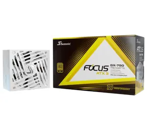 Seasonic FOCUS GX-750 ATX 3.0 bílá / PC síťový zdroj / 750 W / 80+ Gold / 135 mm