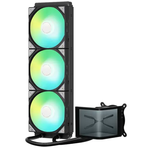 Rozbaleno - TRYX PANORAMA SE ARGB 360 černá / AIO vodní chladič CPU / 3x 120 mm / 27.86dB / AMD + Intel  / rozbaleno