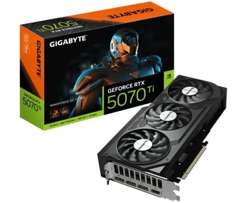 GIGABYTE GeForce RTX 5070 Ti WINDFORCE OC V2 16GB / 2497MHz / 16GB GDDR7 / 256-bit / 1x HDMI + 3x DP / 750W (16)
