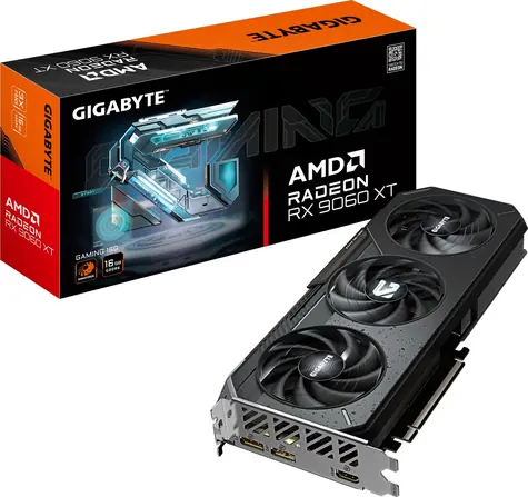GIGABYTE Radeon RX 9060 XT GAMING 16GB / 3230MHz / 16GB GDDR6 / 1x HDMI + 2x DP / 450W (8)