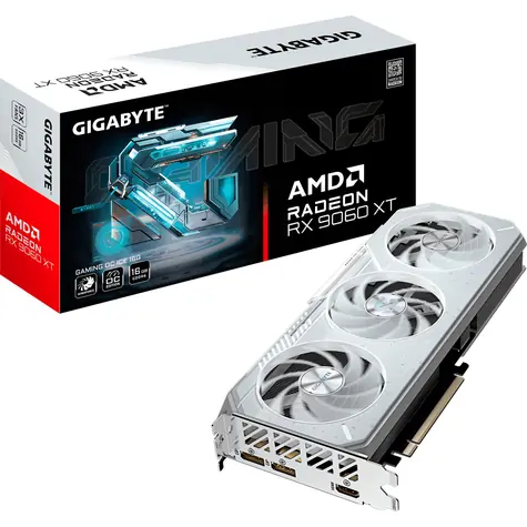GIGABYTE Radeon RX 9060 XT GAMING OC ICE 16GB / 3320MHz / 16GB GDDR6 / 1x HDMI + 2x DP / 450W (8)