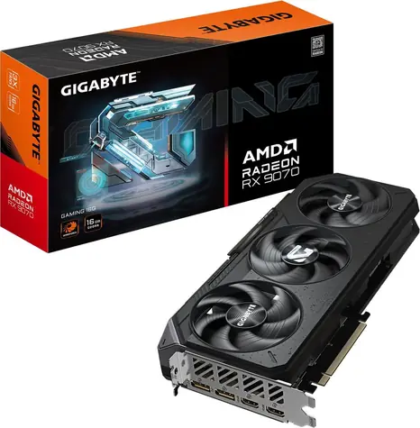 GIGABYTE Radeon RX 9070 GAMING 16GB / 2520 MHz / 16GB GDDR6 / 256-bit / 2x HDMI + 2x DP / 750W (8+8)