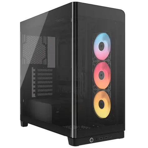 Corsair FRAME 4500X RS-R ARGB černá / E-ATX / 2x USB-A / 1x USB-C / 3x 120mm / bez zdroje / průhledná bočnice 