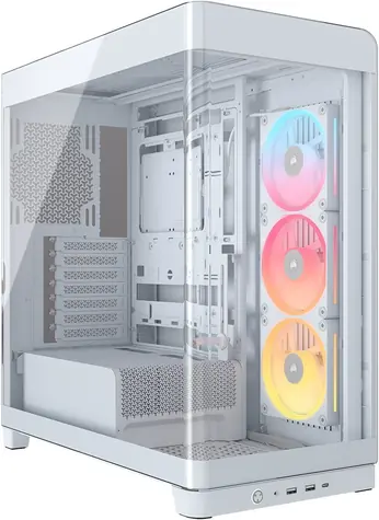 Corsair FRAME 4500X LX-R RGB iCUE LINK bílá / E-ATX / 2x USB-A / 1x USB-C / 3x 120mm / bez zdroje / průhledná bočnice 