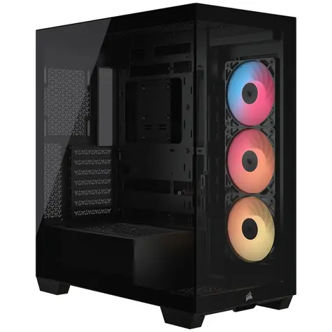 Corsair 3500X RS-R ARGB černá / E-ATX / 2x USB-A / 1x USB-C / 3x 120mm / bez zdroje / průhledná bočnice 