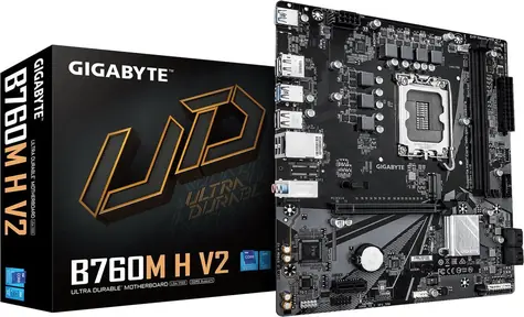 GIGABYTE B760M H V2 / B760 / LGA1700 / 2x DDR5 / 4x SATA III / USB / 1x PCIE x16 / 1x GLAN / 1x M.2 / mATX