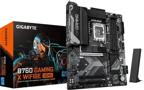 GIGABYTE B760 GAMING X WIFI6E GEN5 / B760 / LGA1700 / 4xDDR5 / 4xSATA III / USB / 1xPCIE x16 / 1x2.5GLAN / 3xM.2 / ATX