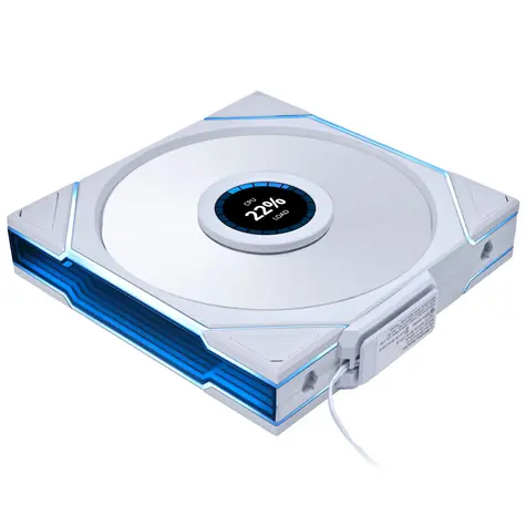 Lian Li UNI FAN TL LCD Wireless bílá / ARGB / 140mm / 1600rpm / 29.4 dB / 68.1 CFM / PWM / 4 pin